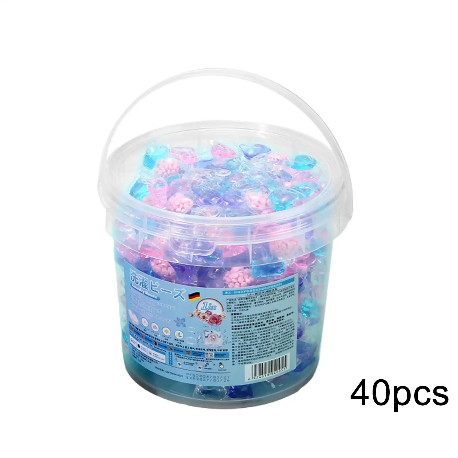 Laundry Detergent Pods Deep Cleaning 40 Tablets Beads Laundry Pods for Washing Machine for Apartment Bathroom Home Dorm Room - Image 6