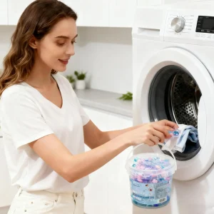 Laundry Detergent Pods Deep Cleaning Color Protection Long-lasting fragrance Pods Scented Beads for Apartment Bathroom Home