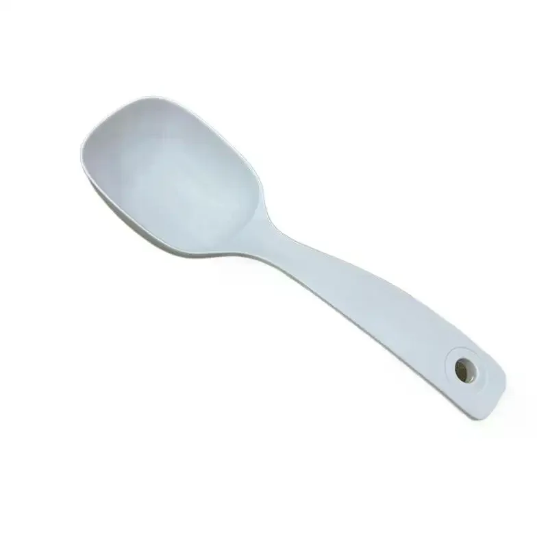 Long Handle Soup Ladle Non-slip Handle Large White Stirring Spoon for Professional Chef Home Cooking Use - Image 5
