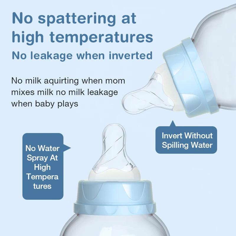 MAMIJOY 2PCS 150/240ML Baby Bottle Anti-drop Heat-resistant Milk Bottle Newborn Bottle Newborn Feeding Supplies BPAFREE BB01/02 - Image 5