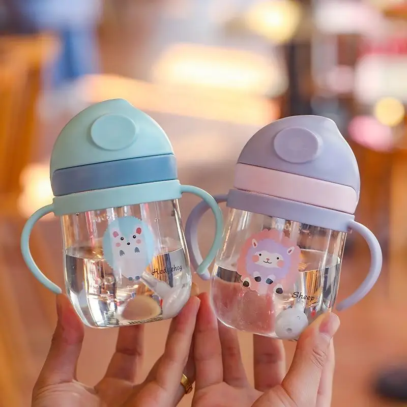 MAMIJOY BY01 250ML Kids Water Sippy Cup Baby Feeding Cup with Straws Leakproof Water Bottle Outdoor Portable Children's Cups - Image 3