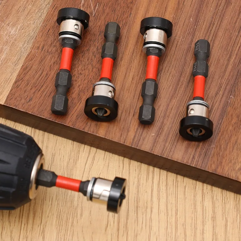 Magnet Collar Positioning Screwdriver Bits Plasterboard Locating Screws Home Magnetic Hex Locating Batch Head Drilling Tools - Image 3