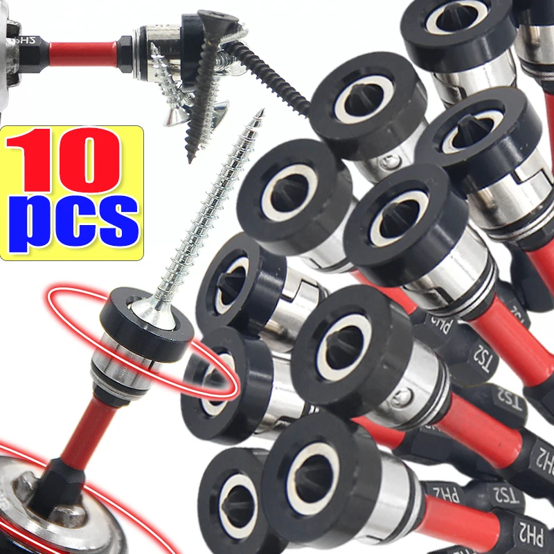 Magnet Collar Positioning Screwdriver Bits Plasterboard Locating Screws Home Magnetic Hex Locating Batch Head Drilling Tools