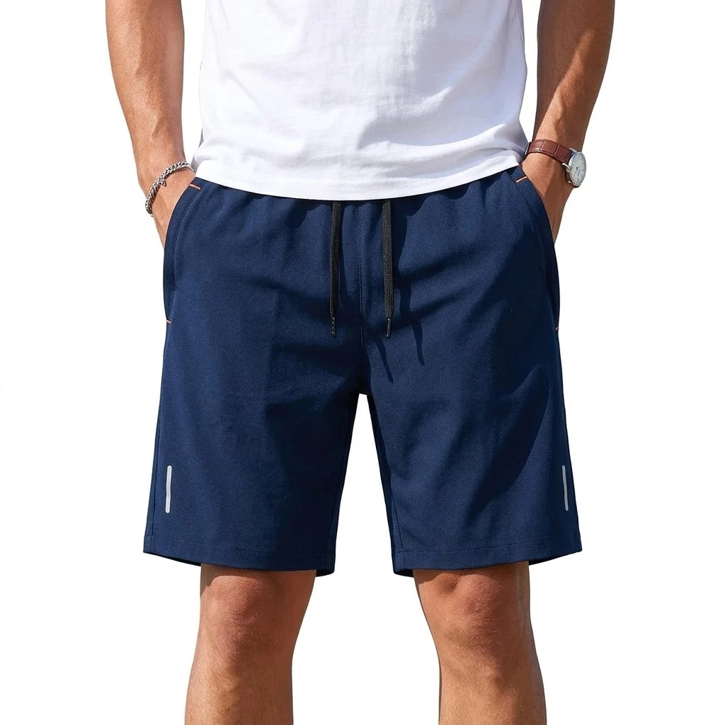 Man Quick Dry Running Shorts Summer Athletic Short Trousers Zipper Pocket Gym Man Casual Hiking Shorts Man Plus Size Baggy Pants - Image 3