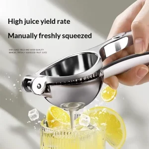 Manual Citrus Juicer 1Pcs Heavy Duty Stainless Steel Hand Lemon Squeezer for Home Kitchen Bar Party