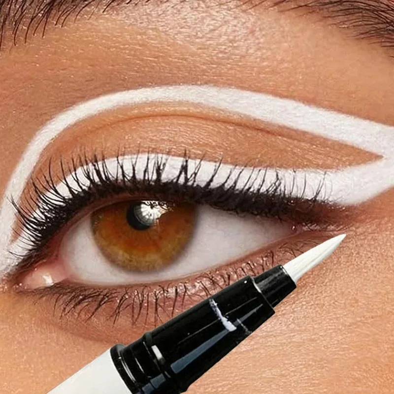 Matte White Eyeliner Liquid Pen Lying Silkworm Pencil Brighten Eye Corners Lasting Waterproof Pigment Cosplay Eyeshadow Makeup - Image 3