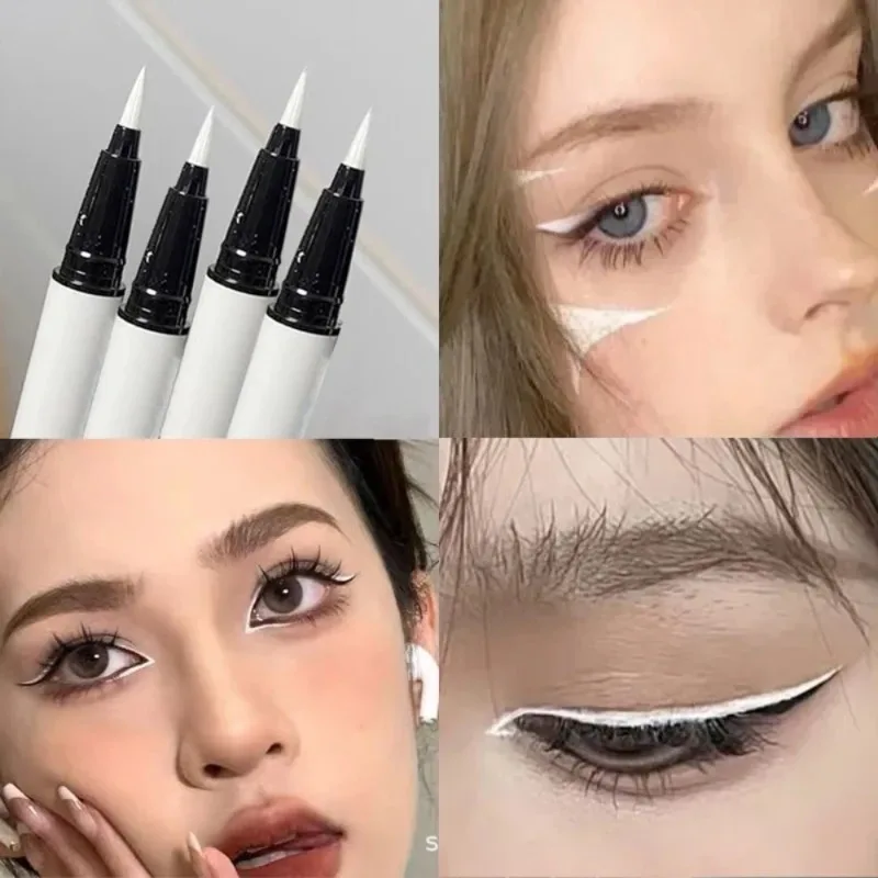 Matte White Eyeliner Liquid Pen Lying Silkworm Pencil Brighten Eye Corners Lasting Waterproof Pigment Cosplay Eyeshadow Makeup - Image 5