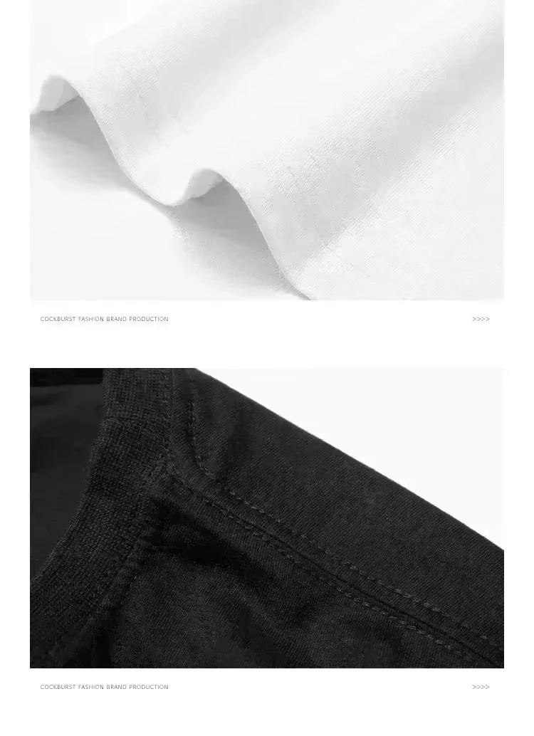 Mens 100% Pure Cotton T-Shirts Round Neck Soft Breathable Casual Shirts Summer Daily Streetwear Basic Tops For Men - Image 4