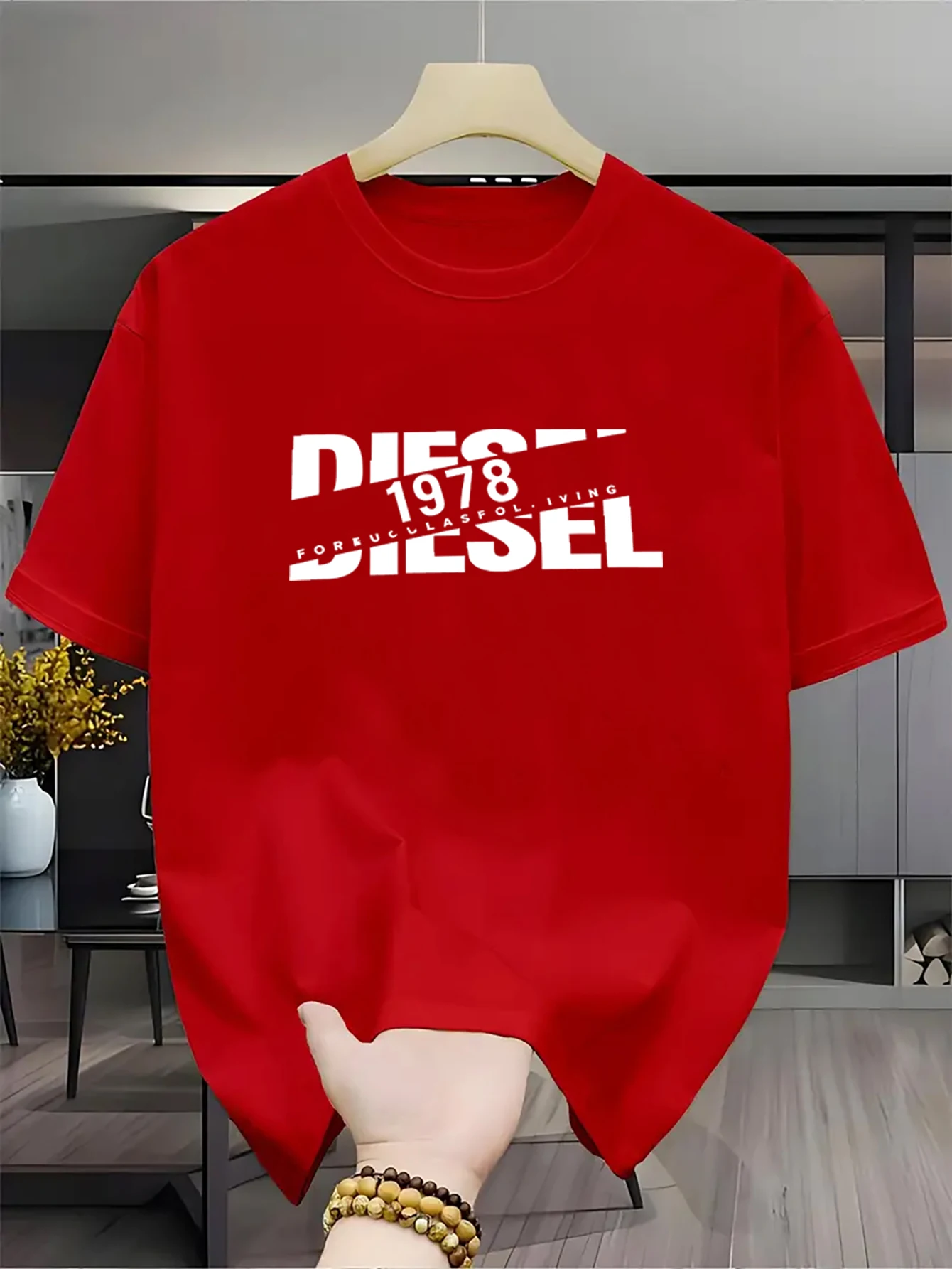 Mens 100% Pure Cotton T-Shirts Round Neck Soft Breathable Casual Shirts Summer Daily Streetwear Basic Tops For Men - Image 3