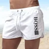 Men's summer quick drying swim trunks, breathable mesh quick drying surfing beach fitness pants, elastic waist shorts