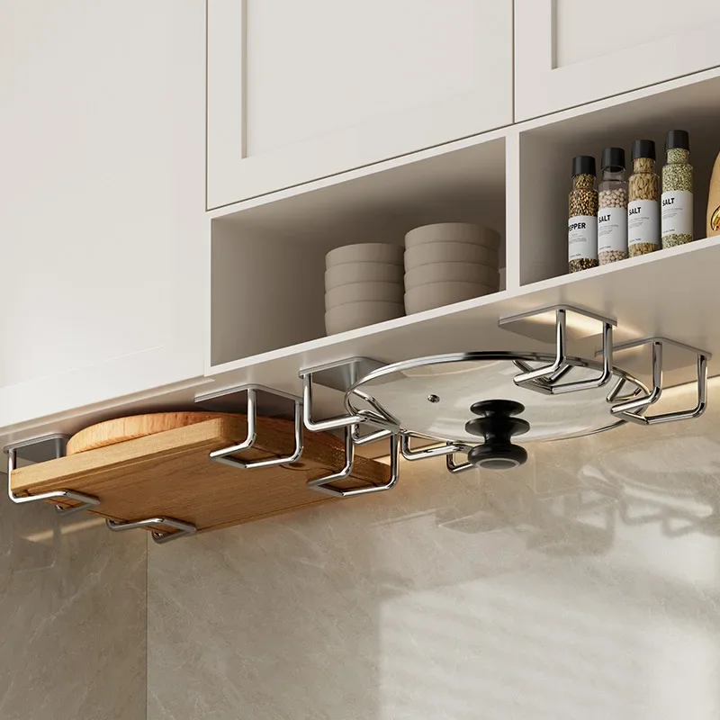 Metal Self Adhesive Hook Sink Sponge Storage Holder Kitchen Holder Stainless Steel Sink Lid Dish Rack Kitchen Wire Rag Organizer - Image 6