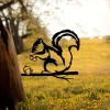 Metal Squirrel Home & Garden Decor Rustic Outdoor Yard Art Hand 1pc Made Wedding Or Housewarming Gift Backyard Decor