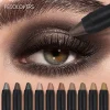 Metallic Eyeshadow Stick Double EndedShimmer Highlighter Pigment Pearlescent Silkworm Eyeshadow Pen Makeup