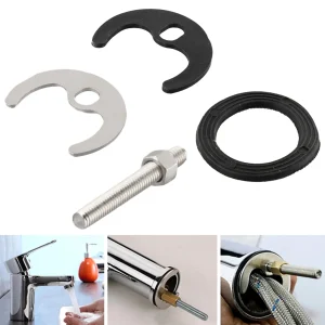 Monobloc Tap Installation Kit Includes Stainless Steel Bolt ABS Bracket Rubber Gasket And 33 48mm Washers For Sink Mounting