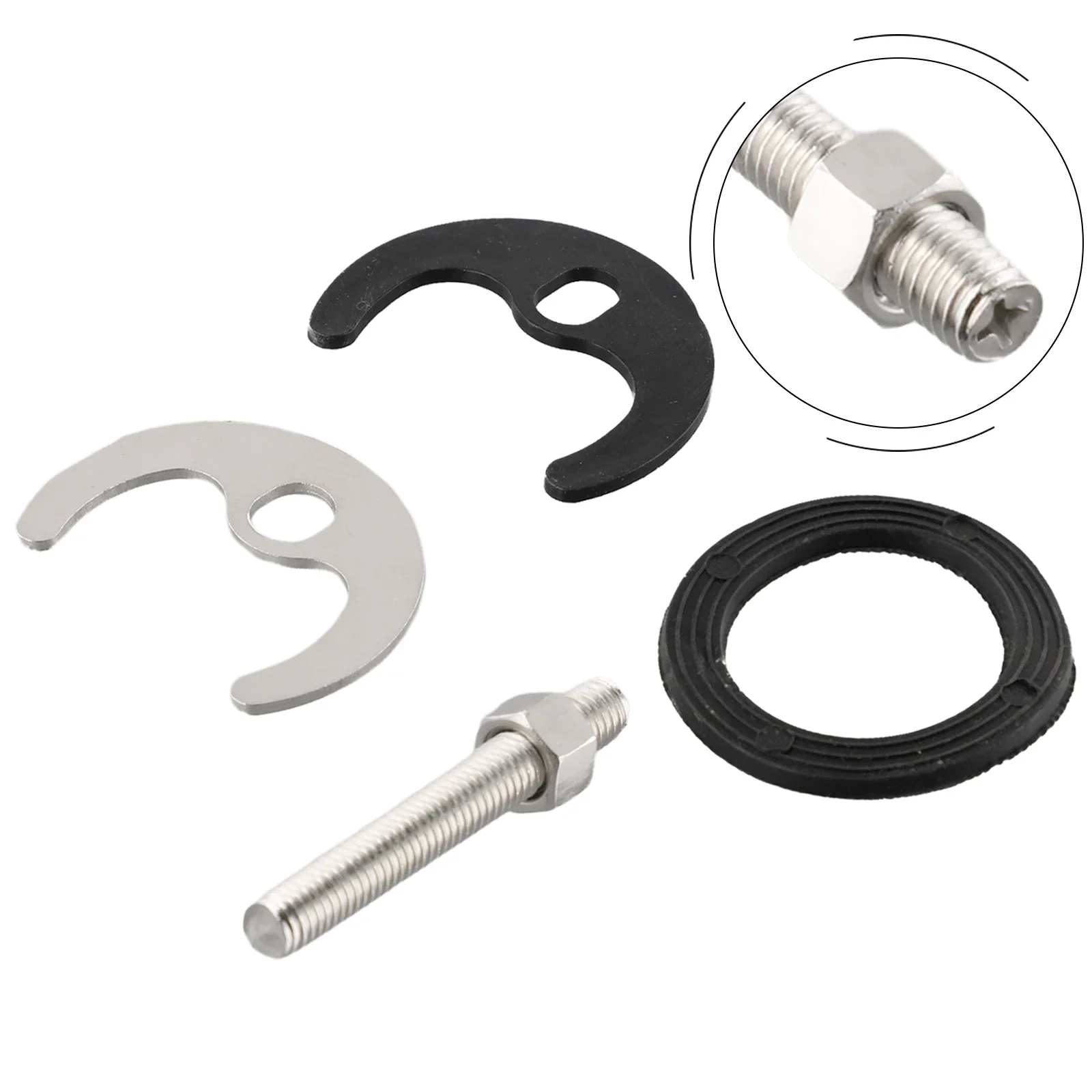 Monobloc Tap Installation Kit Includes Stainless Steel Bolt ABS Bracket Rubber Gasket And 33 48mm Washers For Sink Mounting - Image 6