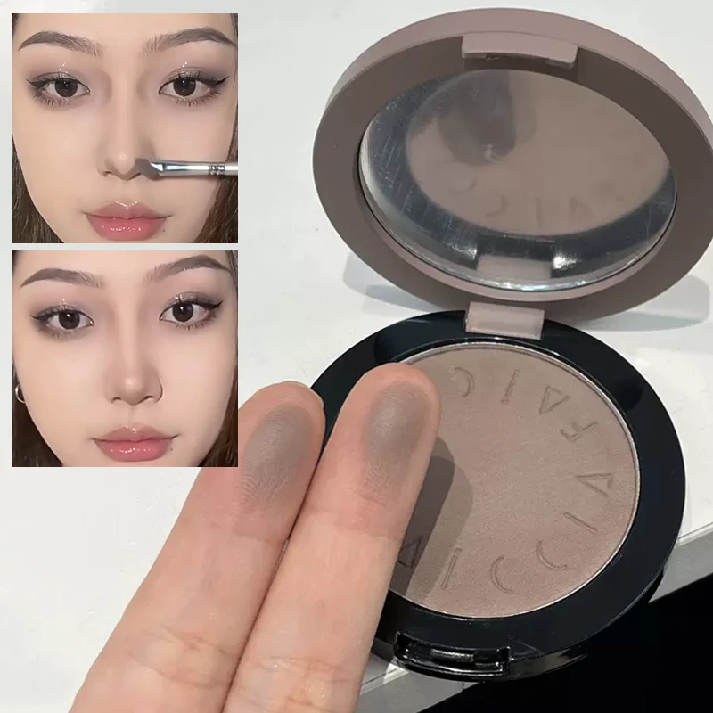 Monochrome Nose Shadow Contour Palette Natural Matte Cement Grey 3D Facial Bronzer Powder Cosmetic Highlight Brighten Contouring