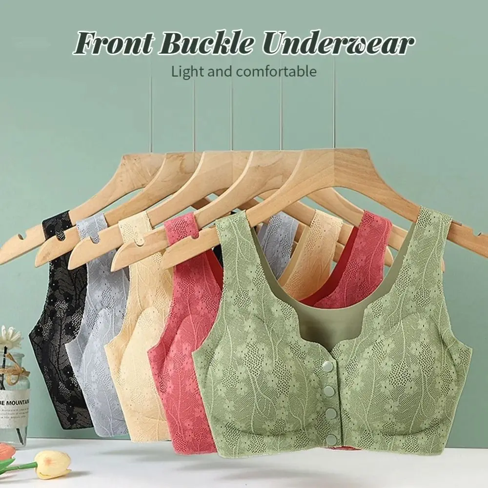 Mother Bra Without Steel Ring Sexy Lace Underwear Comfortable Thin Tank Top Bra Wireless Breathable Women Lingerie Ladies - Image 2