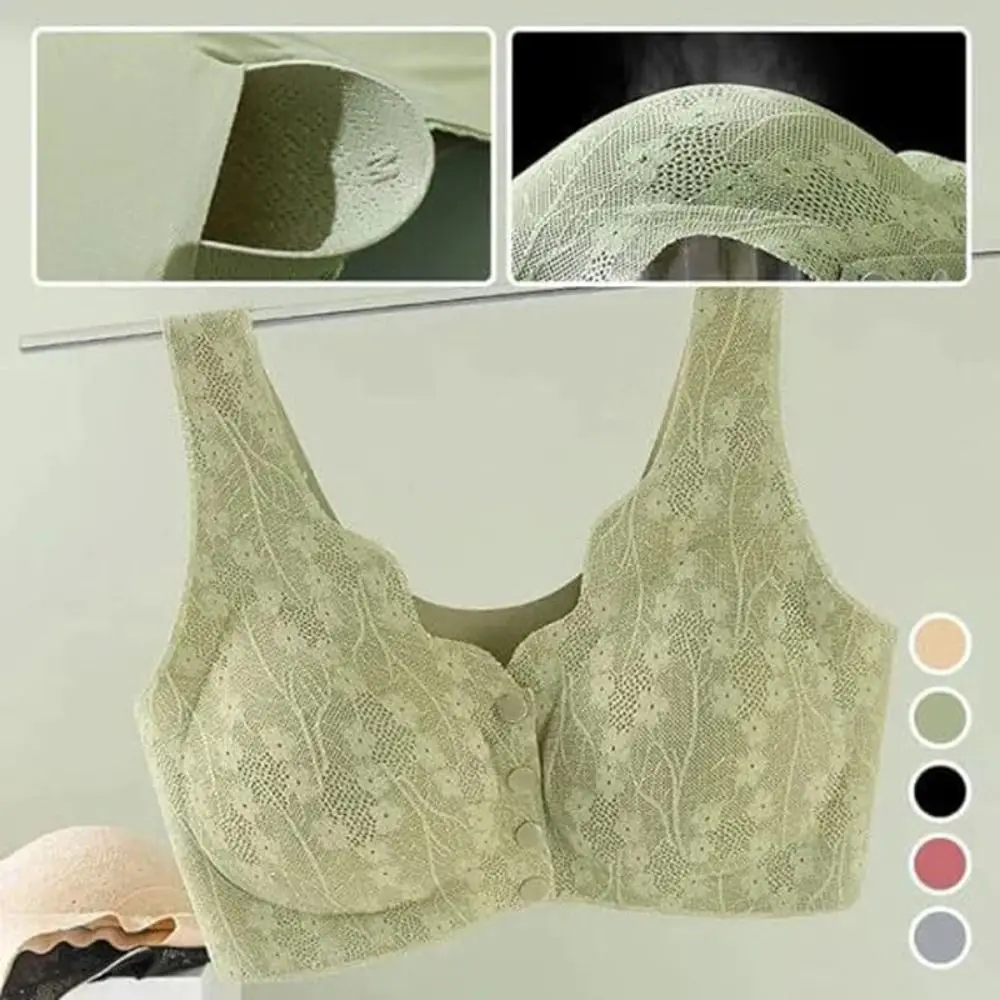 Mother Bra Without Steel Ring Sexy Lace Underwear Comfortable Thin Tank Top Bra Wireless Breathable Women Lingerie Ladies - Image 4