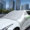 NEW Thickened Cotton Car Cover Half Face Windshield Snow Shield Anti-Frost Carriage Cross-Border Snowproof Car Curtain