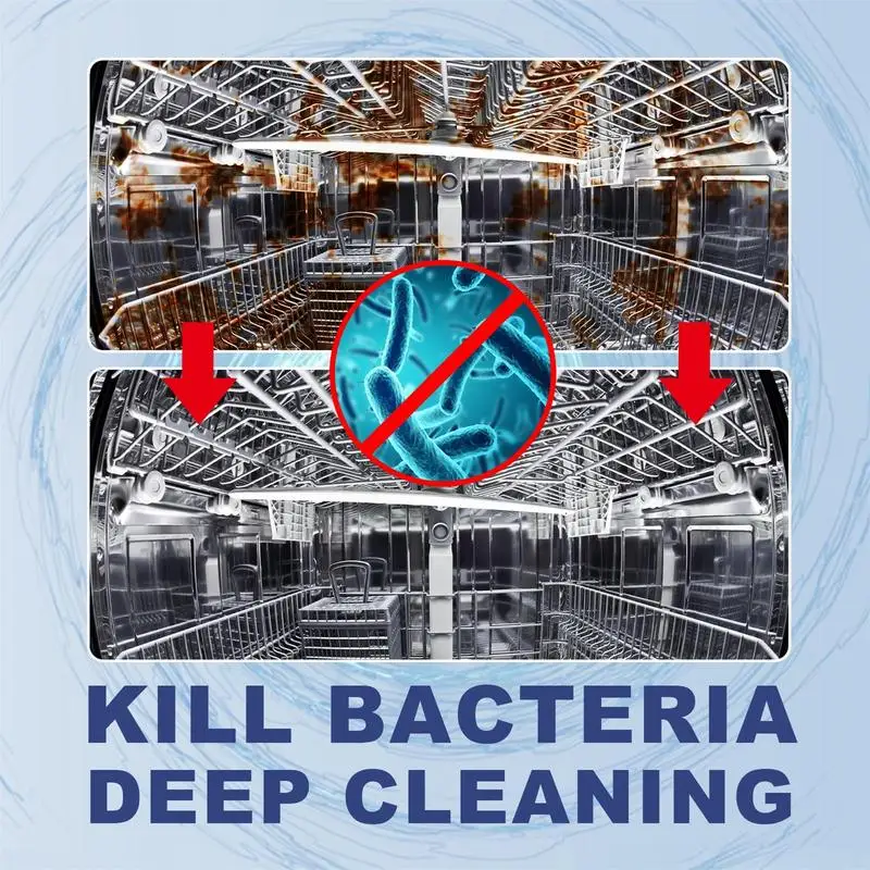 Natural Dishwasher Cleaner 24 Pack Deep Cleaning Descaler Washing Machine Descaler Deep Cleaning Tablets 24 Tablet Combo - Image 4