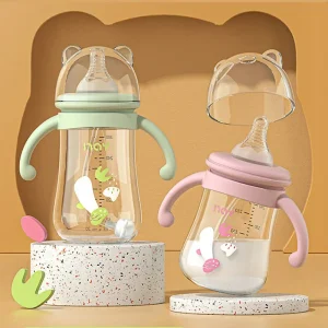 New 2026 Silicone Baby Bottle with Handle Large Capacity PP Water Cup Set Pacifier Multi-purpose Feeding Supply
