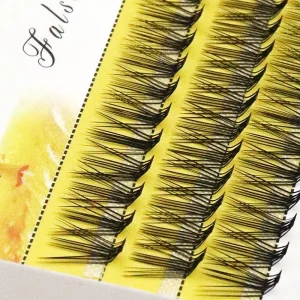 New 20D L Curl Eyelash Cluster Russia 3D Natural Individual False Eyelashes 1 Box/60 Bunches Mink Lashes Extension Makeup Tools