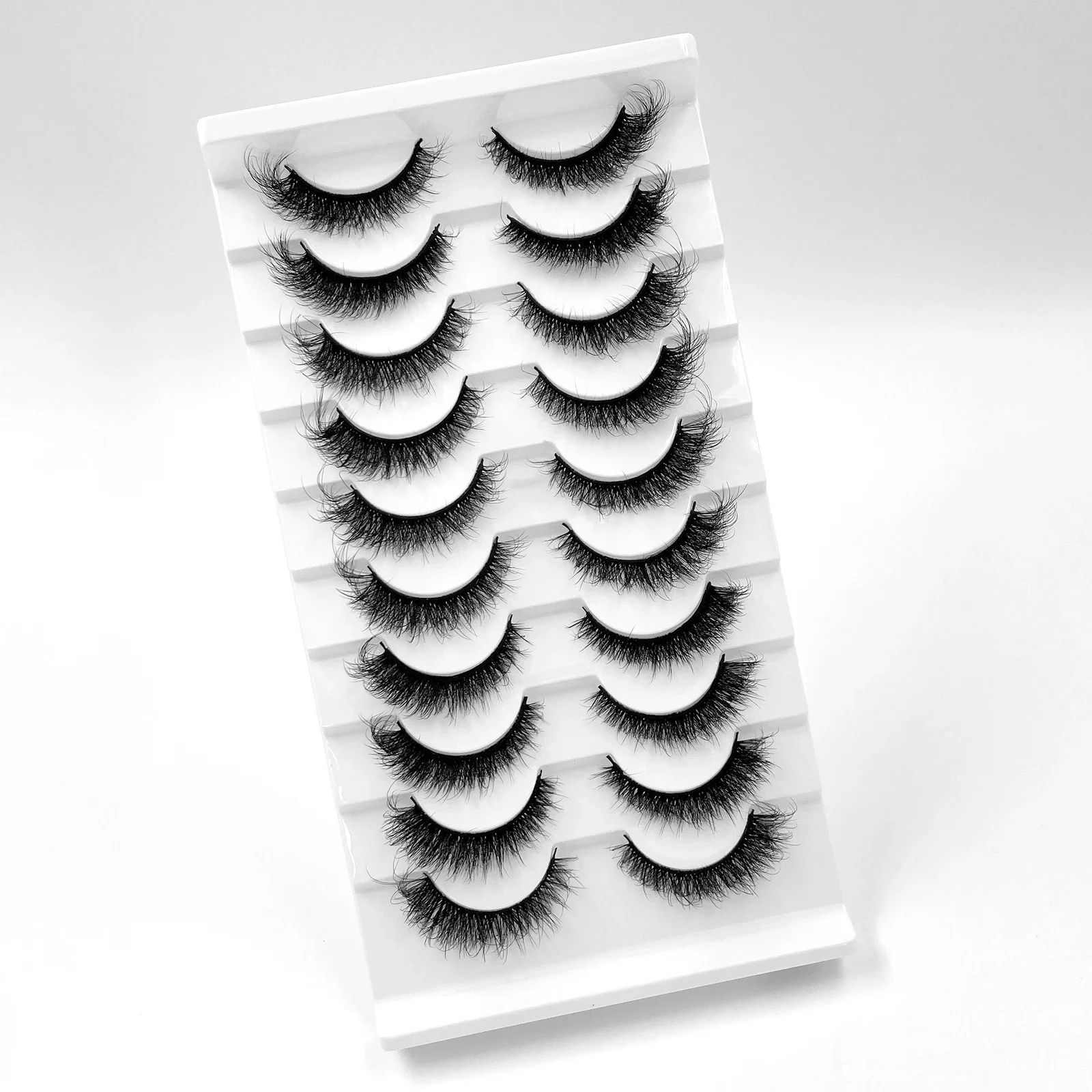 New 3D mink false eyelash 10 pairs of eyelashes makeup soft fluffy thick hand rolled mink false eyeliner false eyelashes natural - Image 4