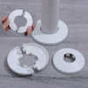 New Chrome Wall Flange Plastic Faucet Decor Pipe Wall Covers Faucet Accessories Faucet Decorative Cover