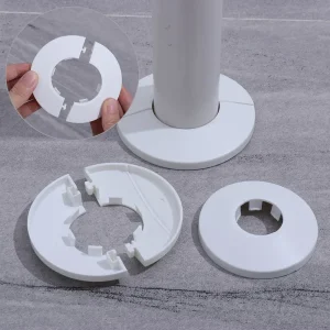 New Chrome Wall Flange Plastic Faucet Decor Pipe Wall Covers Faucet Accessories Faucet Decorative Cover
