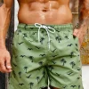 New Men's Board Shorts Swim Shorts Swim Trunks Drawstring Elastic Quick Dry Short Beach Hawaiian Casual Swimming Beach Shorts