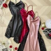 New Style Women's Lace Splicing Nightdress Sexy Fashion Pajamas Simple and Comfortable Suitable for Parties and at Home