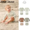 New Summer Baby Boys Sun Protection Swimsuit Round Collar Raglan Long Sleeve Top+Swimming Trunks kids Quick drying clothes A8145
