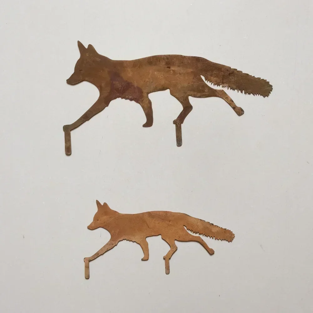 No Battery Needed Rustic Metal Fox Stake Ideal for Yard Decor and Halloween Accents Perfect for Adding Whimsy to Your Outdoors - Image 6