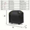 Outdoor Barbecue Rain Cover Dustproof Sunproof Waterproof Garden BBQ Cover Protective Shelter for Picnics And Camping