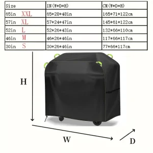 Outdoor Barbecue Rain Cover Dustproof Sunproof Waterproof Garden BBQ Cover Protective Shelter for Picnics And Camping