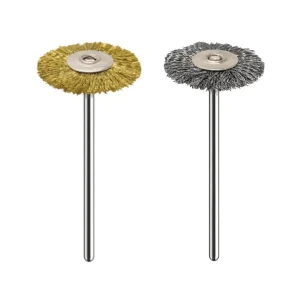 Professional Stainless Steel Brass Brush Nail Drill Bit – Flat Top, Nail Drill Bit Cleaning & Maintenance Tool