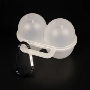Protective Two Compartment Outdoor Egg Box Shockproof Portable Egg Holder Drop Resistant Transparent Egg Storage Box Picnic