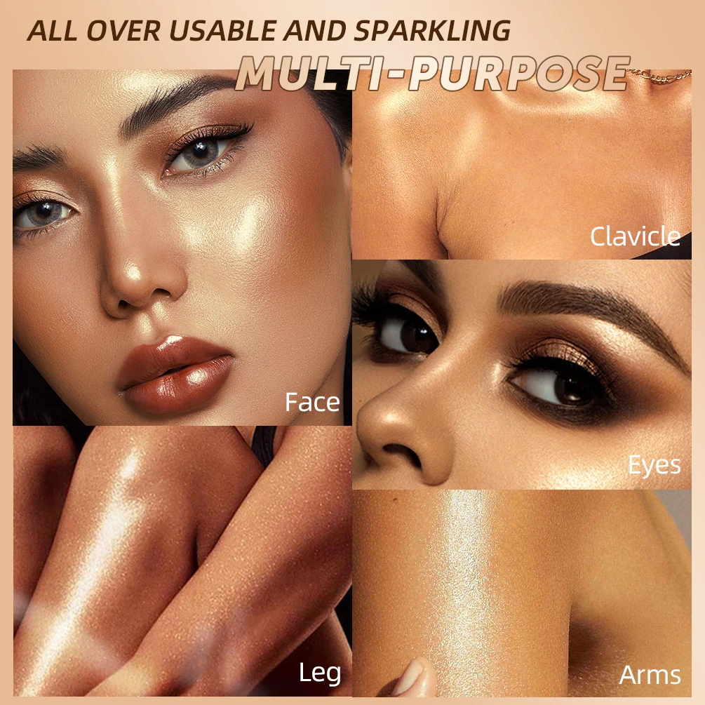 QIBEST Highlighting&Bronzer Stick Face Brightening Blusher Rouge Concealer Pen Long Lasting Highlight Contouring Blush Makeup - Image 2