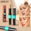 QIBEST Highlighting&Bronzer Stick Face Brightening Blusher Rouge Concealer Pen Long Lasting Highlight Contouring Blush Makeup