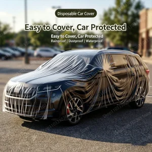 Rain proof, sun proof, sun shading, transparent disposable car clothes, full car cover, SUV dust cover, invisible rain cover