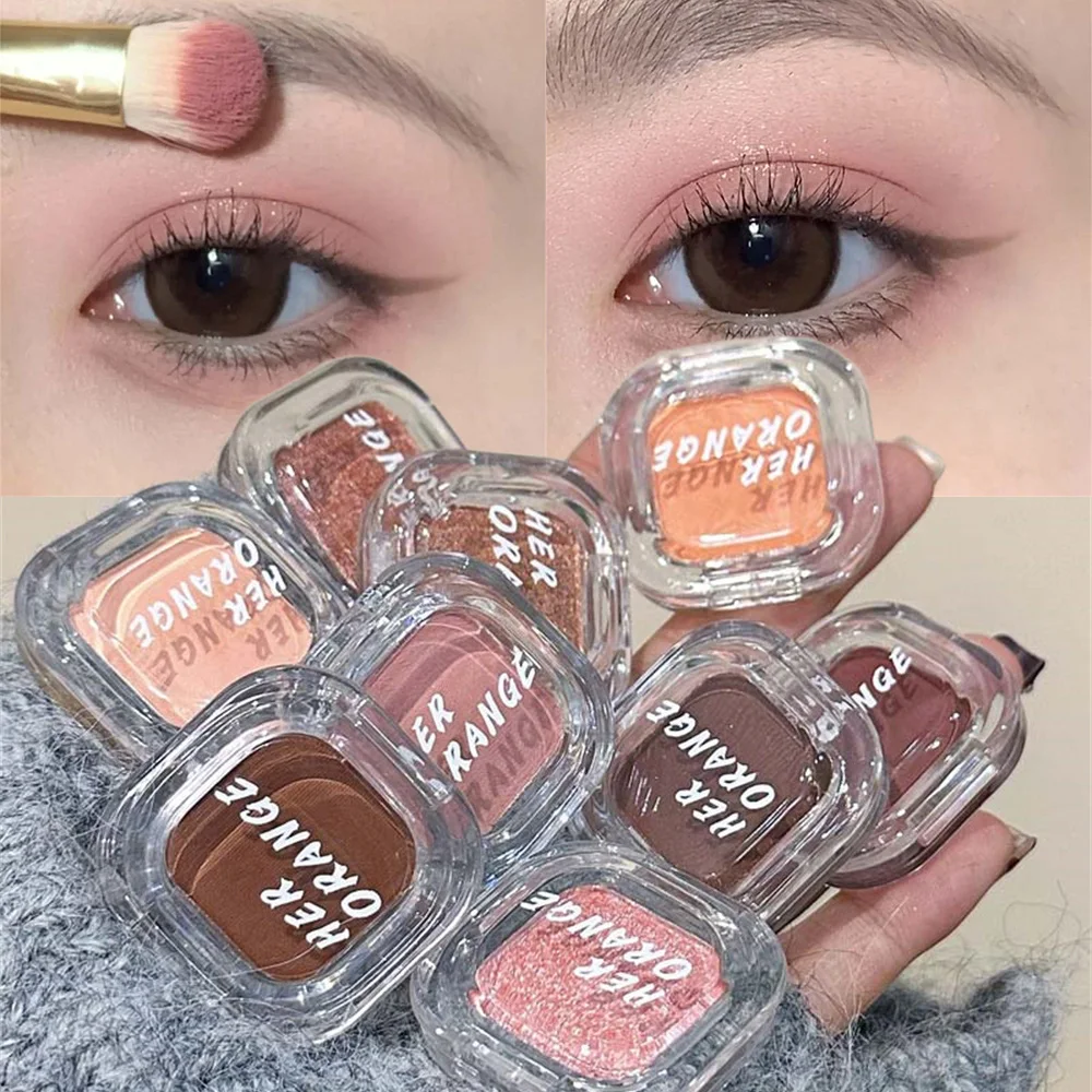 Red Brown Eyeshadow Palette Multifunctional Makeup Palette Silky Matte Coral Red Eyeliner Silkworm Lower Shadow Eyeliner Makeup - Image 3