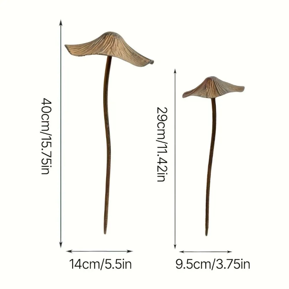 Retro Garden Decoration Metal Rusty Mushroom Halloween Decoration Metal Rusty Mushroom Plaque Mushroom Decoration Garden - Image 6