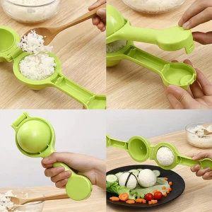 Rice Baller Ball Shaped Creativity DIY Sushi Tool Onigiri Mold Onigiri Mold Shake Molds DIY Sushi Tool For Children Home Kitchen