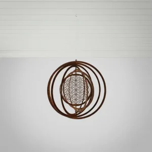 Rustic Style 1Pcs Metal Spiral Weather Vane Handicraft for Outdoor Garden House Farm Hanging Decoration