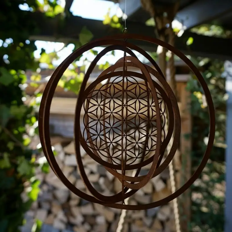 Rustic Style 1Pcs Metal Spiral Weather Vane Handicraft for Outdoor Garden House Farm Hanging Decoration - Image 4