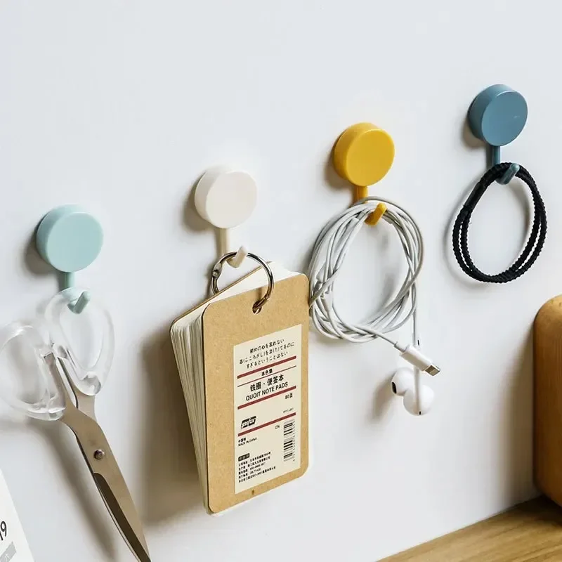 Self Adhesive Wall Hook Home and Decoration Kitchen Sturdy No Drilling Required Bathroom Organizer Storage Coat Hooks Bag For - Image 2