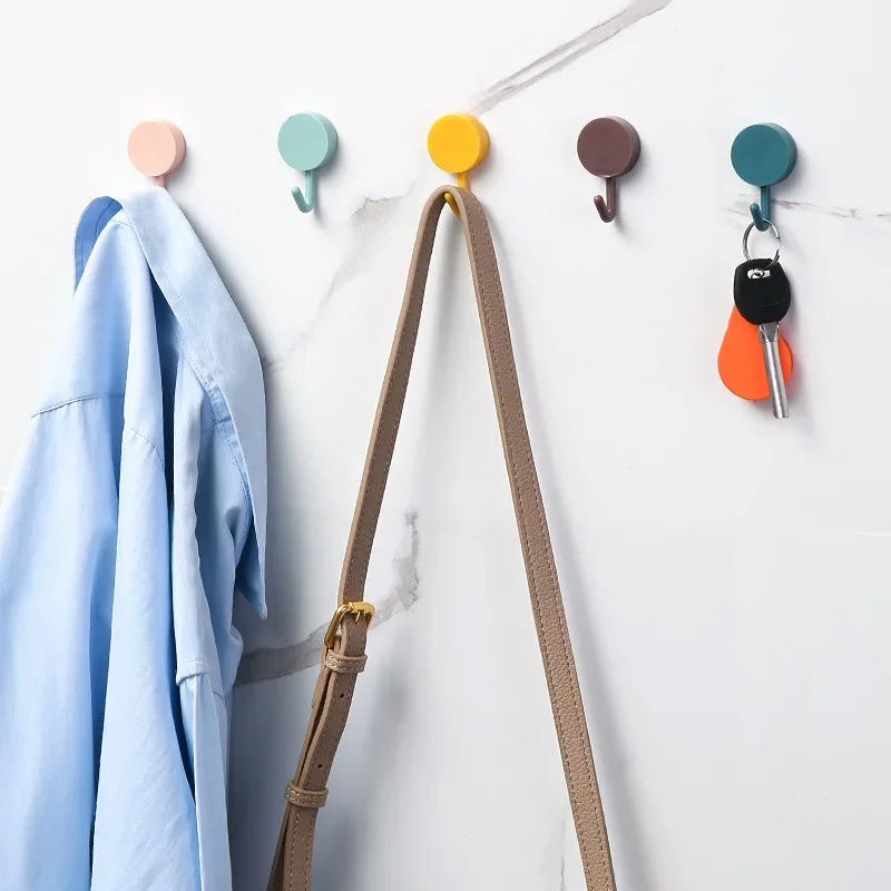 Self Adhesive Wall Hook Home and Decoration Kitchen Sturdy No Drilling Required Bathroom Organizer Storage Coat Hooks Bag For - Image 3