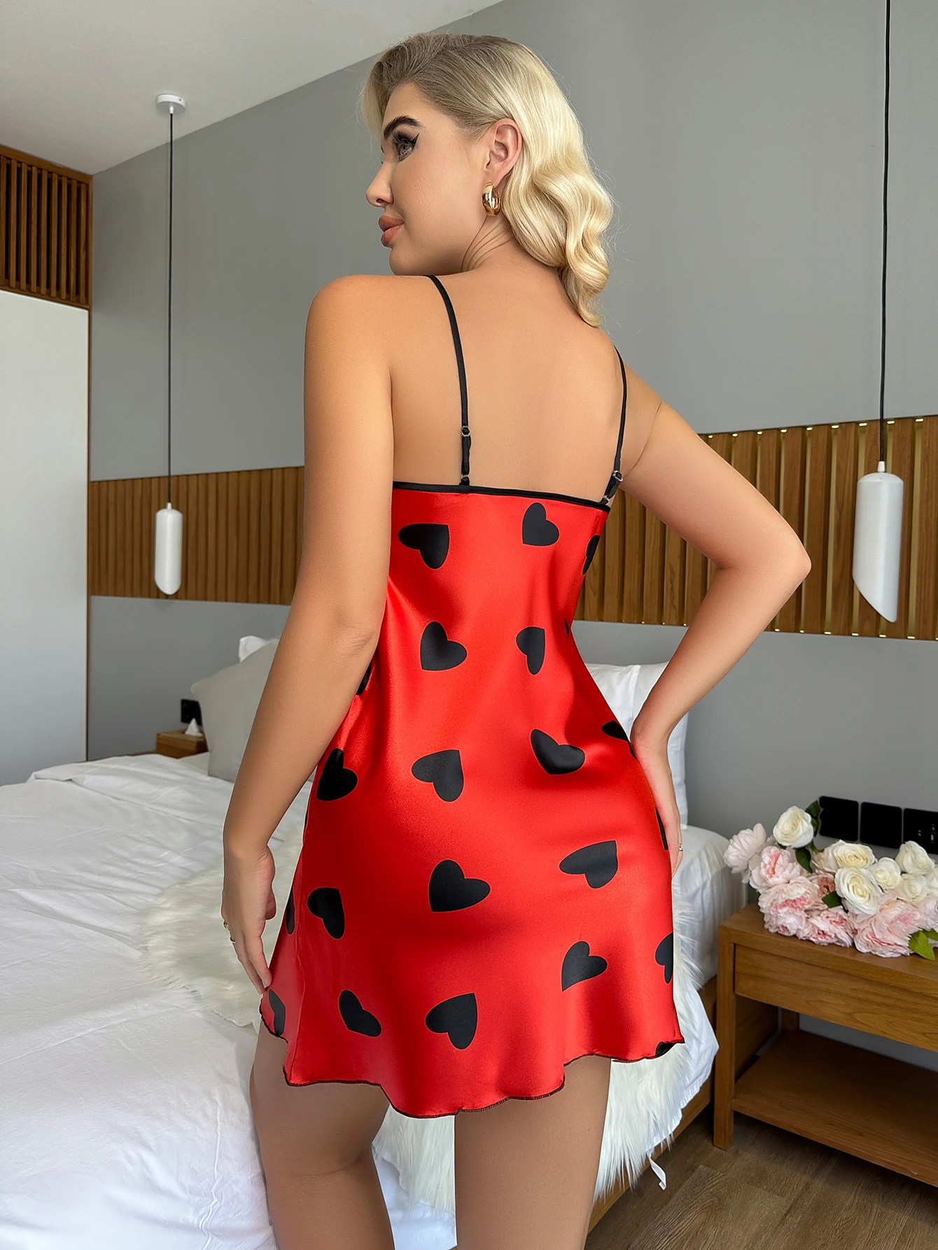Sexy Backless Slip Dress Breathable Snd Comfortable Nightdress Summer Love Lace Pajamas Skirt Women's Home Wear - Image 2