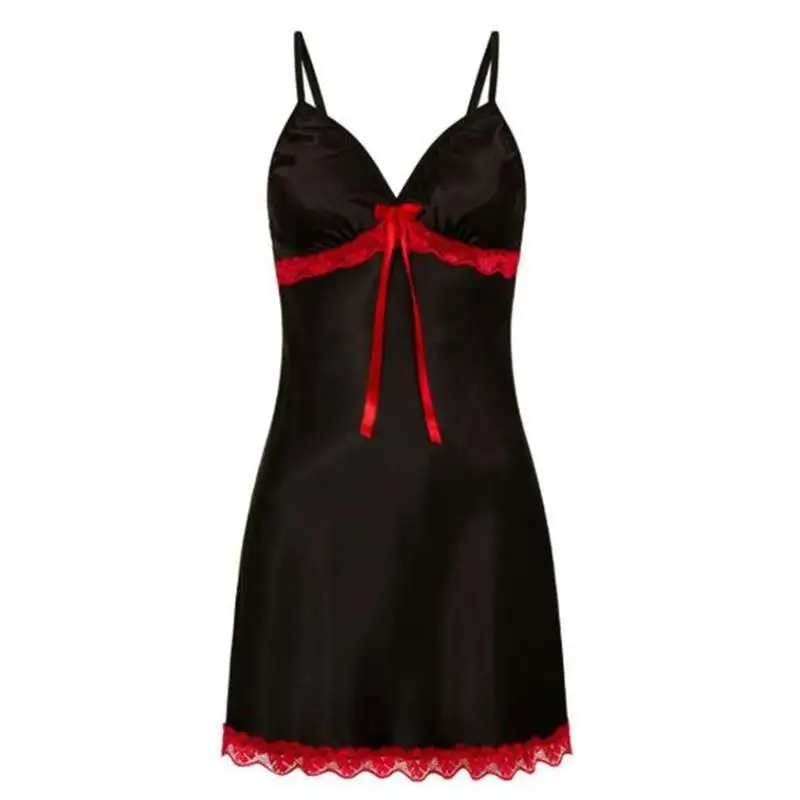 Sexy Nightgown For Women Sexy Nightie Sleepwear Plus Size Lace Floral Female Lingerie Suspenders Nightdress Robe Babydoll Summer - Image 4