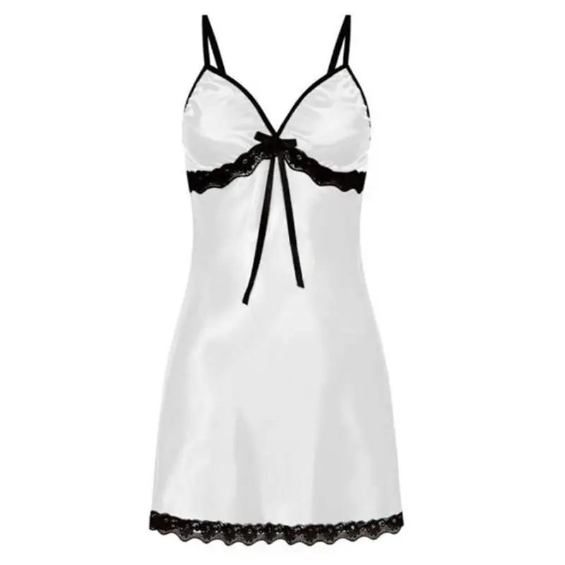 Sexy Nightgown For Women Sexy Nightie Sleepwear Plus Size Lace Floral Female Lingerie Suspenders Nightdress Robe Babydoll Summer - Image 5